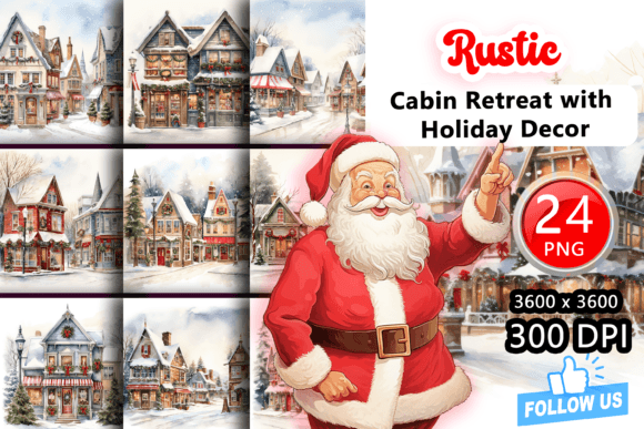 Download Rustic Cabin Retreat with Holiday Decor - Holiday decor Collection