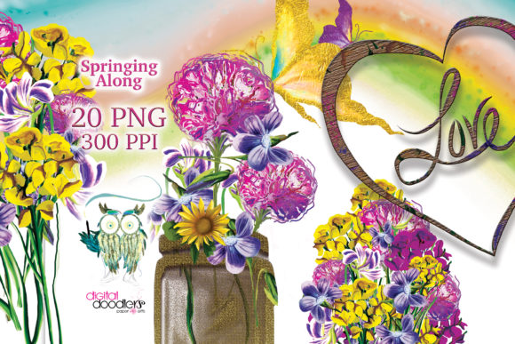 Download Springing Along Floral Graphics - Floral Collection