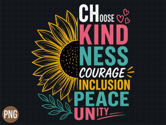 Download Choose Kindness Boho Art PNG Shirt - Boho Collection