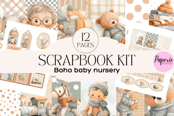 Download Boho Baby Nursery Scrapbook Kit - Boho Collection
