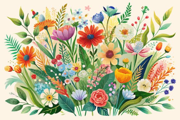 Download Boho Watercolor Wildflowers - Boho Collection