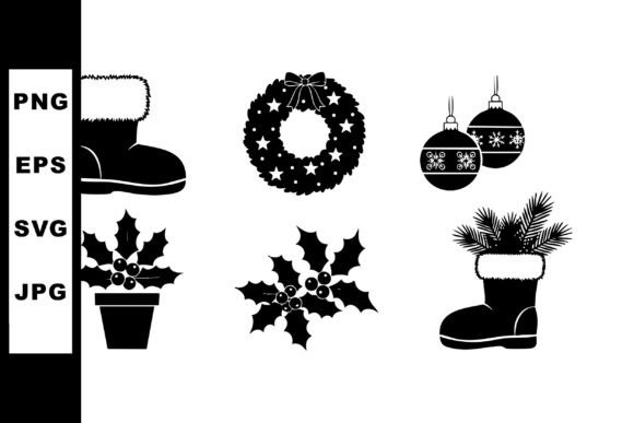 Download Christmas Holiday Decorations Vector Set - Holiday decor Collection